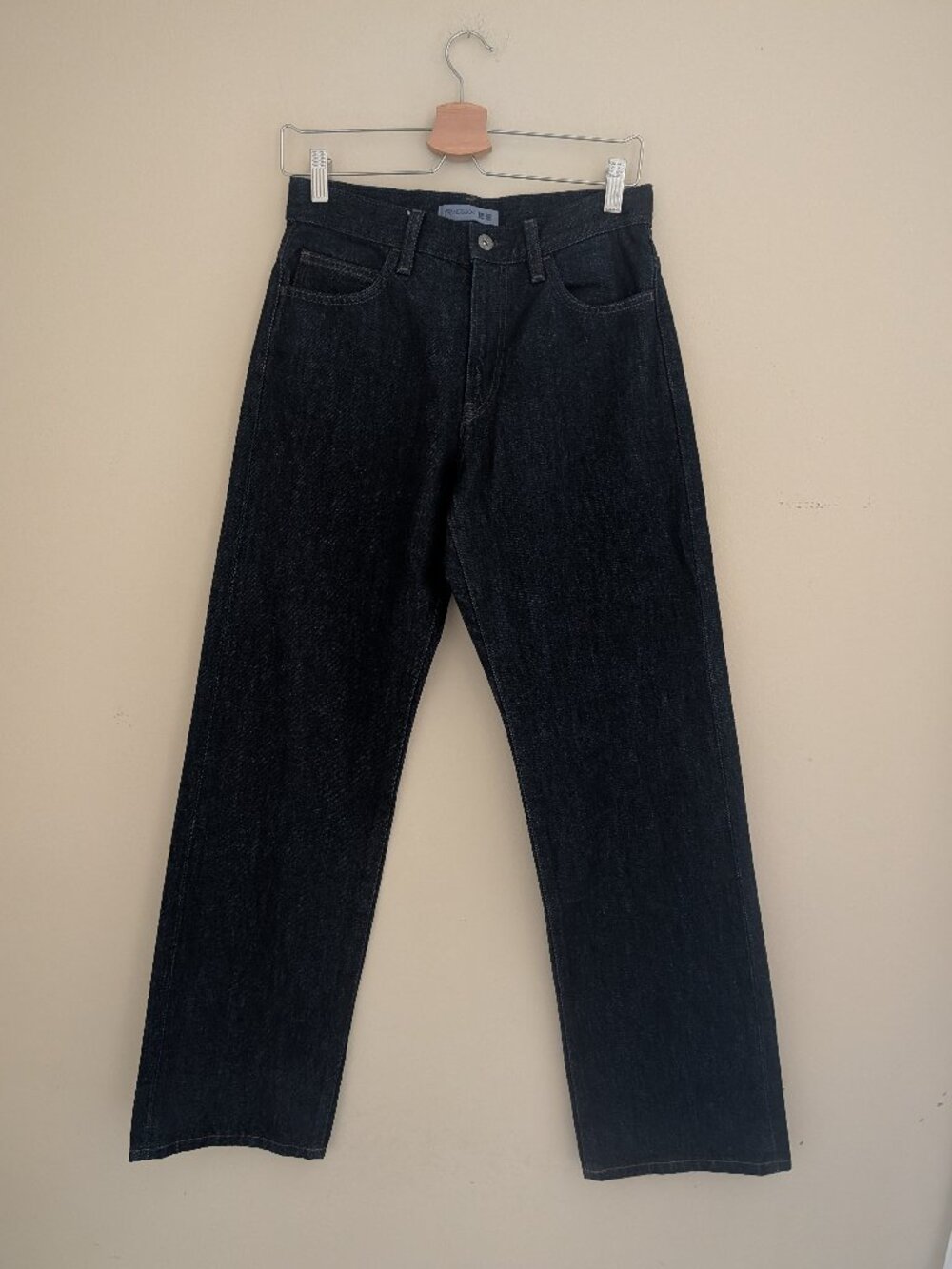 JW Anderson x Uniqlo Dark Wash Denim Straight Jeans Women Waist 26" 100% Cotton